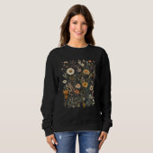 Sweatshirt Classic Wildflowers Gardening Flower Graphic Vinta (Devant entier)