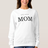 Sweatshirt Classique Année d'Établissement de Maman Déclarati (Devant)