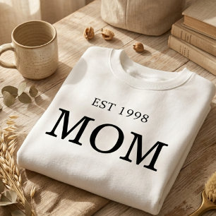 Sweatshirt Classique Année d'Installation Maman Déclaration I