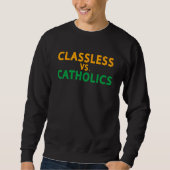 Sweatshirt Classique Contre Catholique (Devant)
