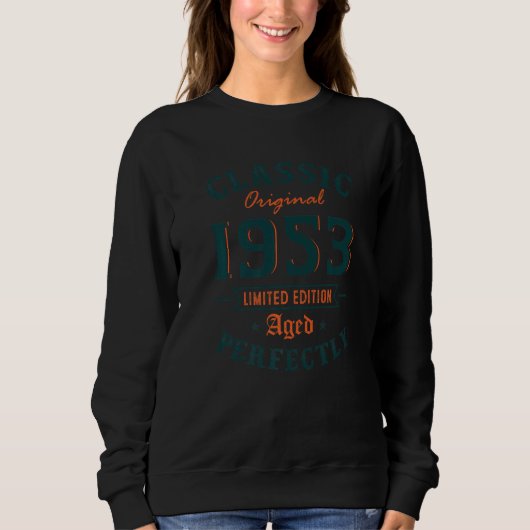 Sweatshirt Classique de 70 ans 1953 Hommes Femmes 70e anniver (Devant)