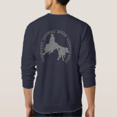 Sweatshirt Classique Gris de Bleu de Cabernet CHA de sueur (Dos)