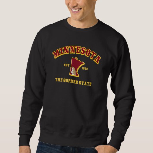 Sweatshirt Classique Rétro Minnesota (Devant)