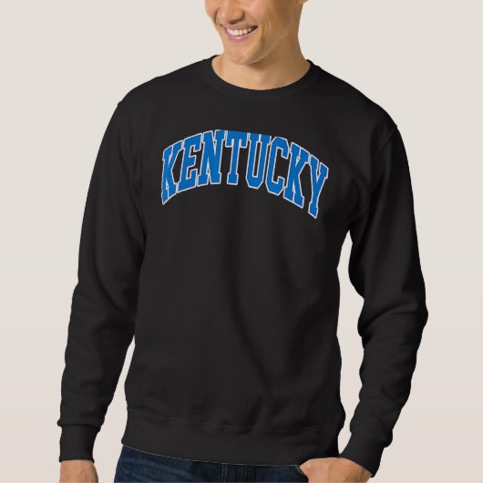 Sweatshirt Classique Sportive Kentucky Ky Throwback (Devant)