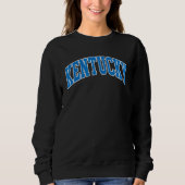 Sweatshirt Classique Sportive Kentucky Ky Throwback (Devant)
