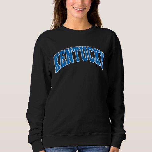 Sweatshirt Classique Sportive Kentucky Ky Throwback (Devant)