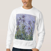 Sweatshirt Claude Monet - Iris Mauves (Devant)