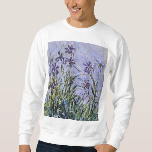 Sweatshirt Claude Monet - Iris Mauves (Devant)