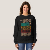 Sweatshirt Clavier de piano Piano Pianiste (Devant entier)