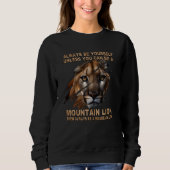 Sweatshirt Claws Scratch Ripping Cougar Mountain Lion (Devant)
