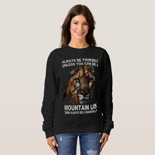 Sweatshirt Claws Scratch Ripping Cougar Mountain Lion (Devant entier)