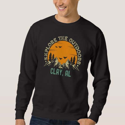Sweatshirt Clay Alabama  Explorer l'extérieur (Devant)