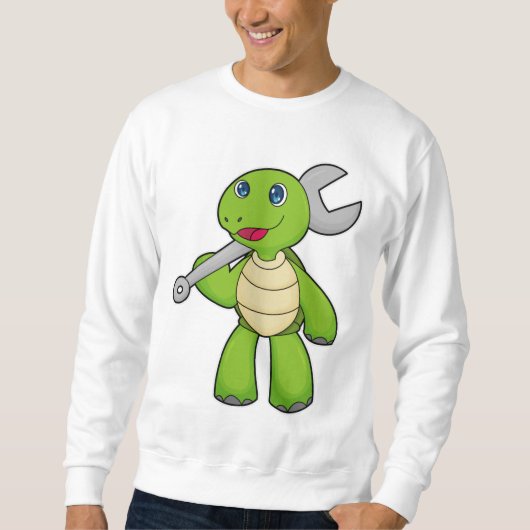 Sweatshirt Clé de mécanicien de tortue (Devant)
