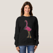 Sweatshirt Clé de mécanicien flamant rose (Devant entier)