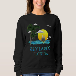 Sweatshirt Clé de voile Largo Floride Keys Beach Sunset