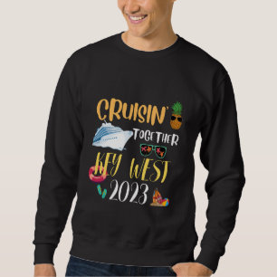 Sweatshirt clé west Cruise 2025 Famille amis Groupe Voyage