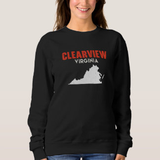 Sweatshirt Clearview Washington USA State America Travel Wash