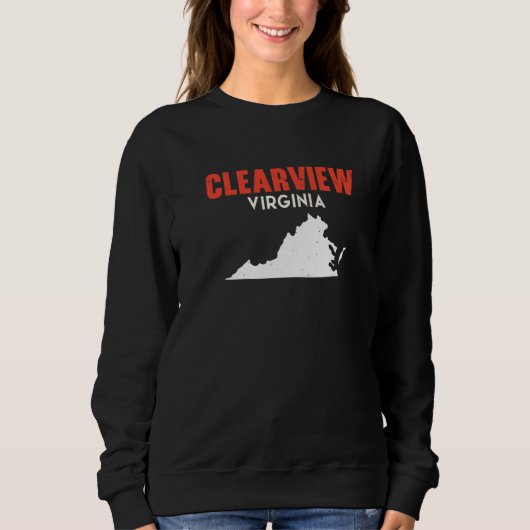 Sweatshirt Clearview Washington USA State America Travel Wash (Devant)