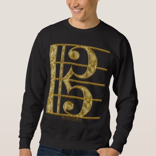 Sweatshirt Clef d'alto d'or (Devant)