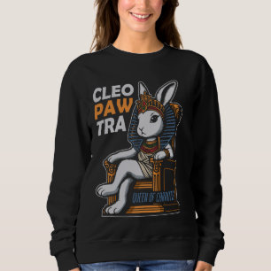 Sweatshirt Cleopatra Bunny Goddess égyptienne Rabbit Egyptolo