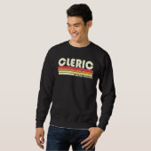 Sweatshirt Clerc Titre de l'emploi Profession Anniversaire Id (Devant entier)