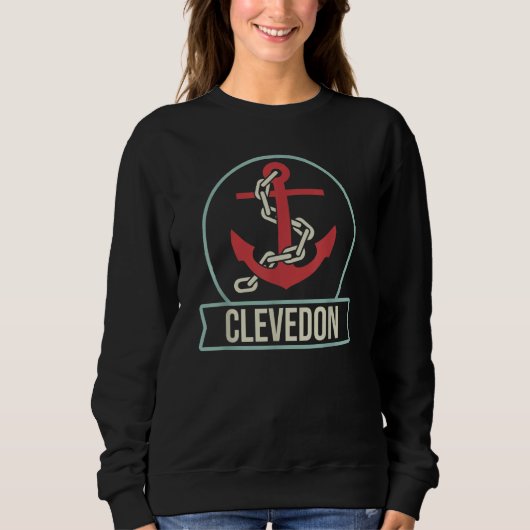 Sweatshirt Clevedon  Ship's Anchor  Fun seafaring idea for sa (Devant)