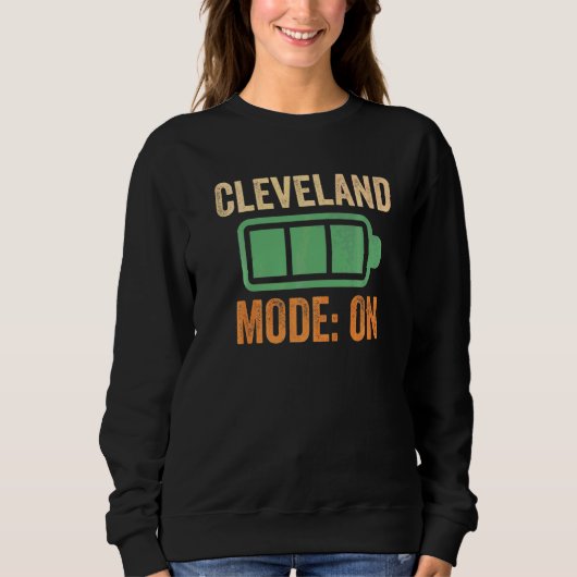 Sweatshirt Cleveland Mode sur batterie (Devant)