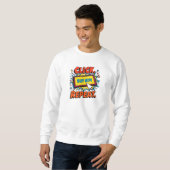 Sweatshirt Click. Buy. Repeat. — Cyber Monday Pop Art (Devant entier)