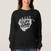 Sweatshirt Cliff Jumping Evolution Graphic Cliff Jumper Tombs (Devant)