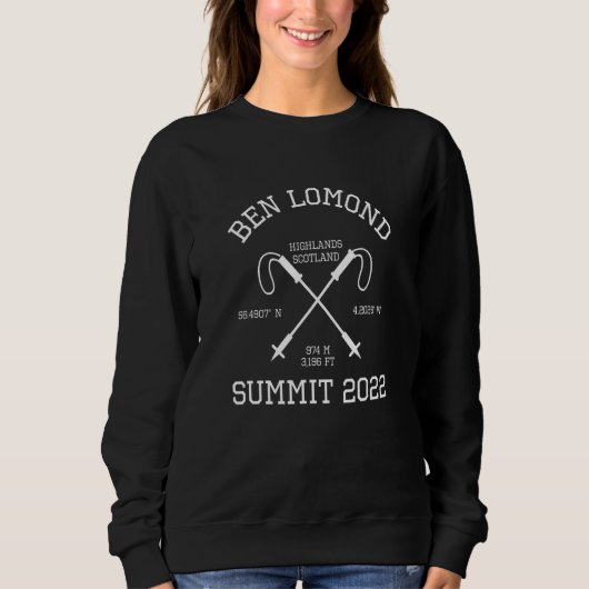 Sweatshirt Climbed Ben Lomond Scotland Summit 2022 Hike Hikin (Devant)