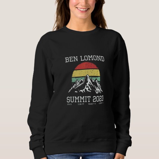 Sweatshirt Climbed Ben Lomond Summit 2023 Hike Scotland UK Su (Devant)