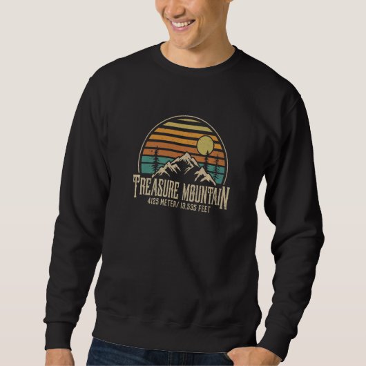 Sweatshirt Climbing Colorado Hiking Treasure Mountain (Devant)