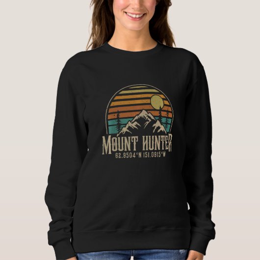 Sweatshirt Climbing Mt Hunter Alaska Mountian Hiking Mount Hu (Devant)