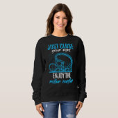 Sweatshirt Close Your Eyes Enjoy Roller Coaster Adventure Par (Devant entier)