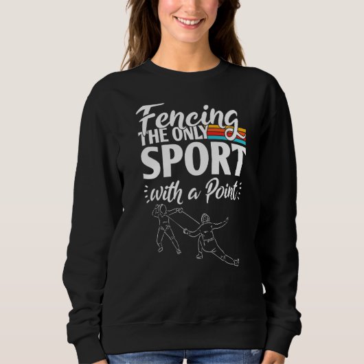 Sweatshirt Clôture Du Seul Sport Avec Un Point (Devant)