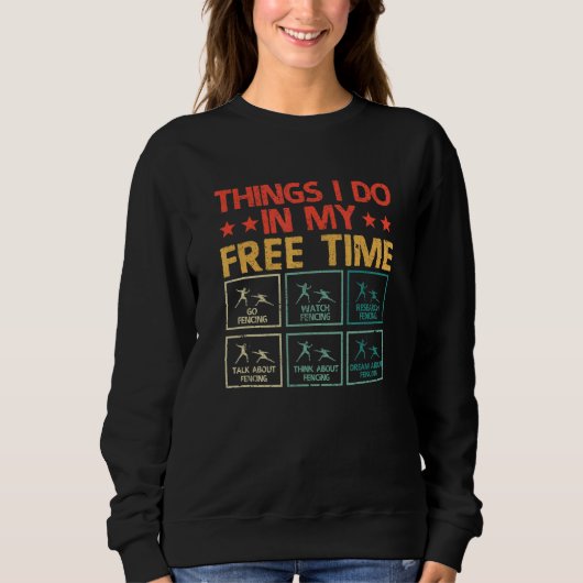 Sweatshirt Clôture Fencer Les Classes Que Je Fais Dans Mon Ti (Devant)