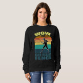 Sweatshirt clôture Sport Plastron Epee Saber Fencer Quo (Devant entier)