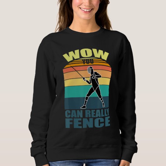 Sweatshirt clôture Sport Plastron Epee Saber Fencer Quo (Devant)