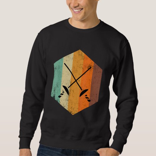 Sweatshirt Clôture Vintage rétro (Devant)