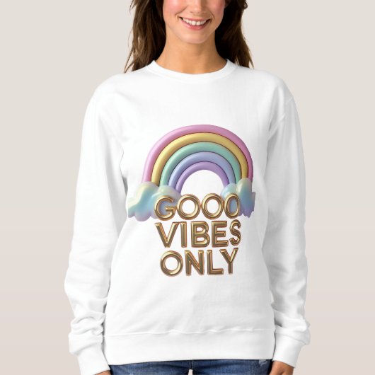 Sweatshirt Cloud arc-en-ciel Pastel (Devant)