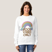 Sweatshirt Cloud arc-en-ciel Pastel (Devant entier)