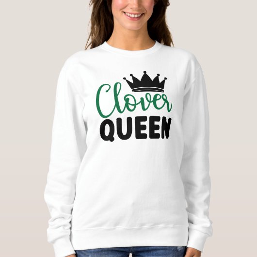 Sweatshirt Clover Queen Charm Design-60278 (Devant)