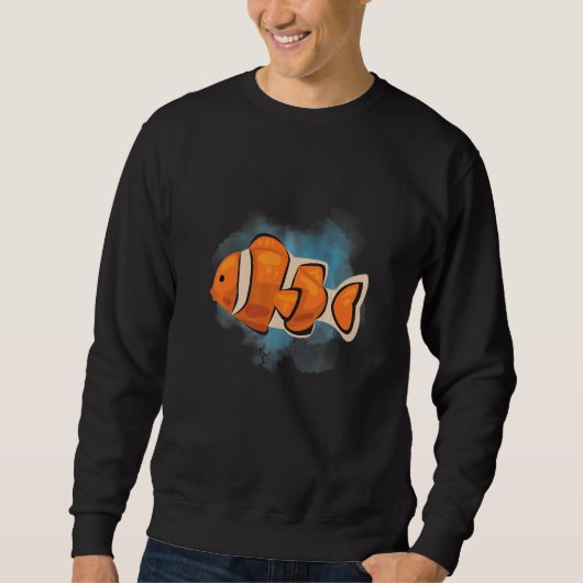 Sweatshirt Clown Fish Deep Ocean Creatures and Rift Life (Devant)
