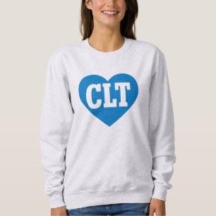 Sweatshirt CLT Charlotte NC Coeur Design - Bold Blue Varsity