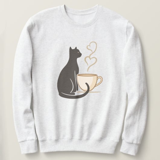 Sweatshirt Club de Café Chat Noir (Design devant)