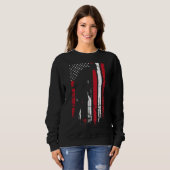 Sweatshirt Club de golf de golf American Flag (Devant entier)