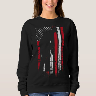 Sweatshirt Club de golf de golf American Flag