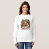 Sweatshirt Club de lecture de Noël festif (Devant entier)