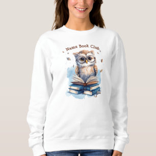 Sweatshirt Club de livres sur mesure, hibou