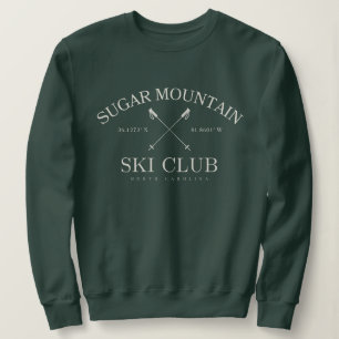 Sweatshirt Club de ski de montagne Sugar, Caroline du Nord